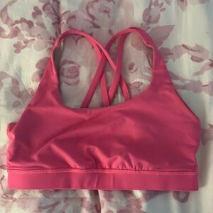 Lululemon Pink Energy Sports Bra Size 6